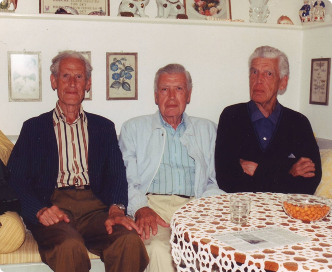 The Hofman-Bang brothers Lars, Tore and Erik in Torekov (1995). Picture by A.Malmaeus