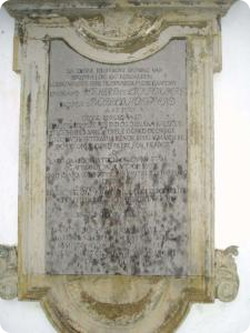 The Hans de Hofman epitaph at Bidstrup estate The Hans de Hofman epitaph at Bidstrup estate