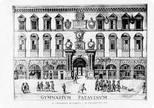 The Padua University in 1654 (woodcut) The Padua University in 1654 (woodcut)