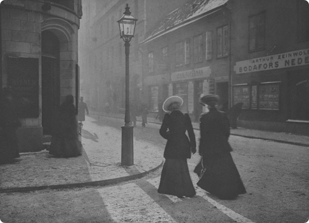 Wienerkonditoriet at the corner of Mäster Samuelsgatan and Biblioteksgatan in Stockholm, 1904